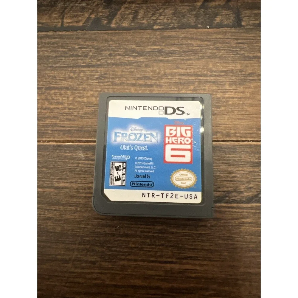 Nintendo DS Disney Big Hero 6 & And Frozen Olaf's Quest 2-Pack